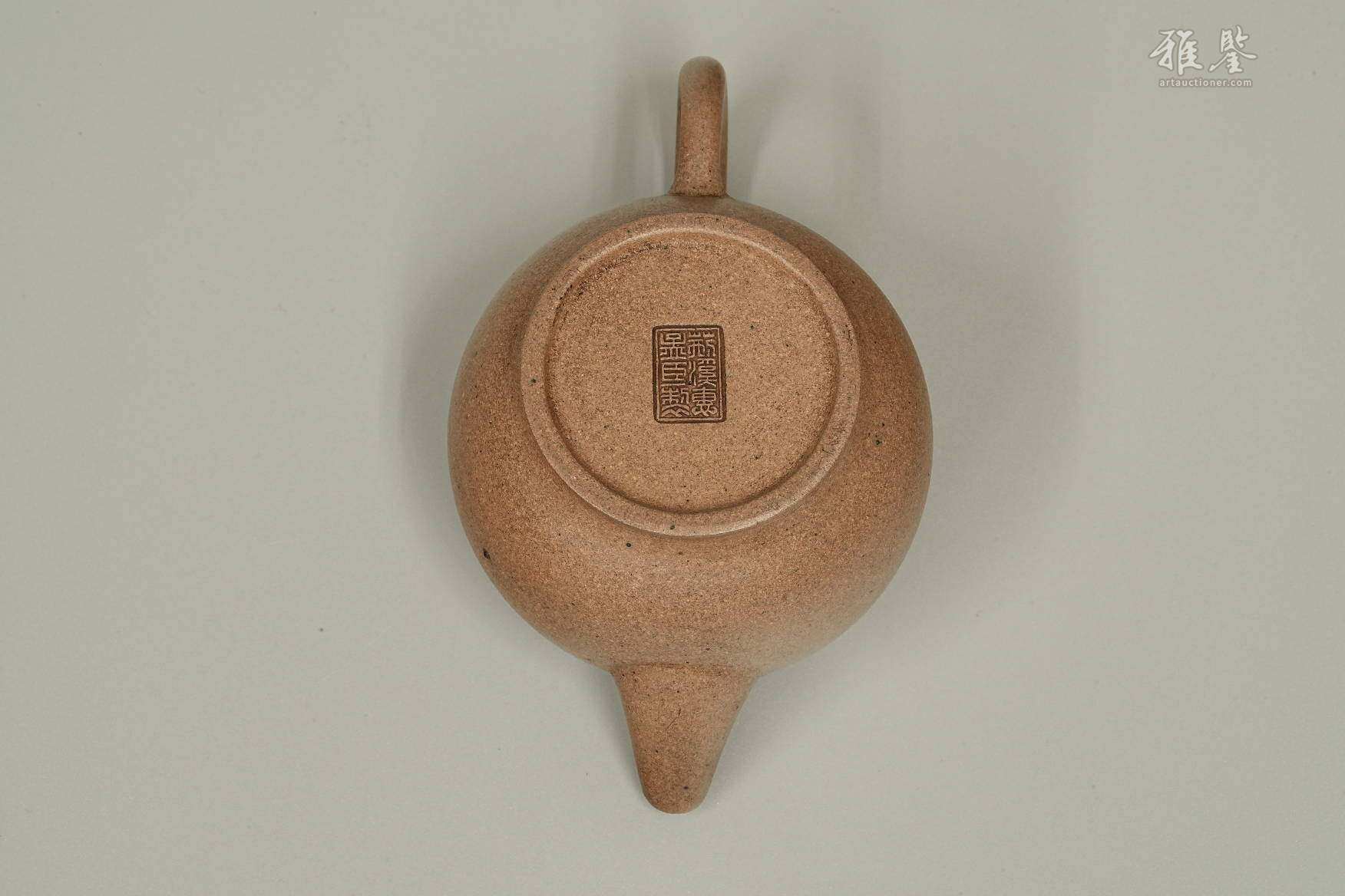 清 荆溪 惠孟臣制紫砂壶 清代锡托在铭 日本原箱附 本物保证